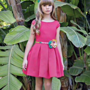 Amaya Vestido Fucsia con Adornos