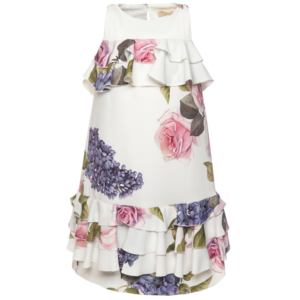 Monnalisa Vestido floreado cady