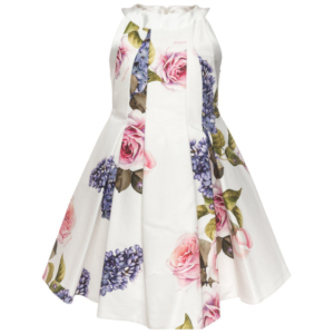 Monnalisa Vestido flores otomán
