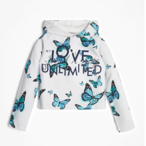 Sudadera Estampada Mariposas Guess
