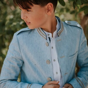 Traje chaqueta Estels D'Argent celeste
