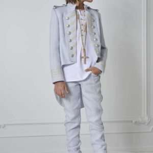 Traje chaqueta Hortensia Maeso celeste