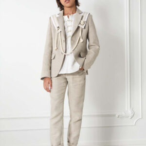 Traje chaqueta Hortensia Maeso lino