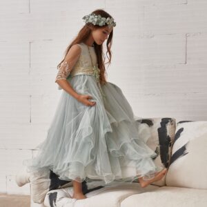 Traje comunión Hortensia Abital turquesa