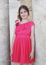 Vestido Amaya bambula fucsia