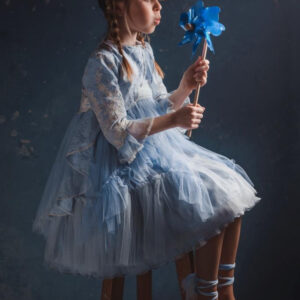 Estels d'Argent Vestido de Comunión Azul