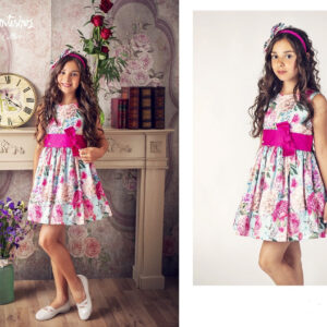 Vestido Francis Montesino 6602 estampado