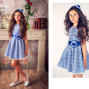 Vestido Francis Montesinos 6600 azulón