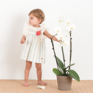 VESTIDO PILI CARRERA RAYAS AZULES