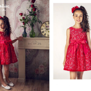 VestidoFrancis Montesinos 6604 rojo